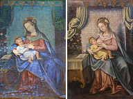 Restauro conservativo di Madonna del Latte del XV secolo