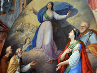 Restauro conservativo di tela raffigurante la Madonna con Santi a lato, secolo XIX